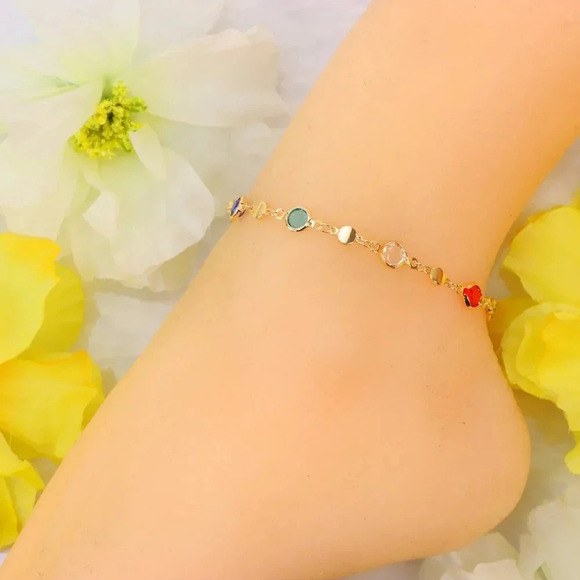 Minimalist Anklet, Sleek & Modern Design, Women’s Fashion, YC110464-A - Picture 2 of 10